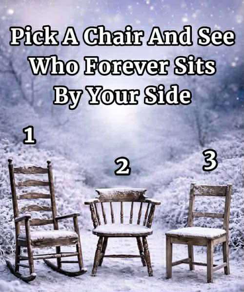 Choose a Chair and Discover Who Will Always Stay by Your Side