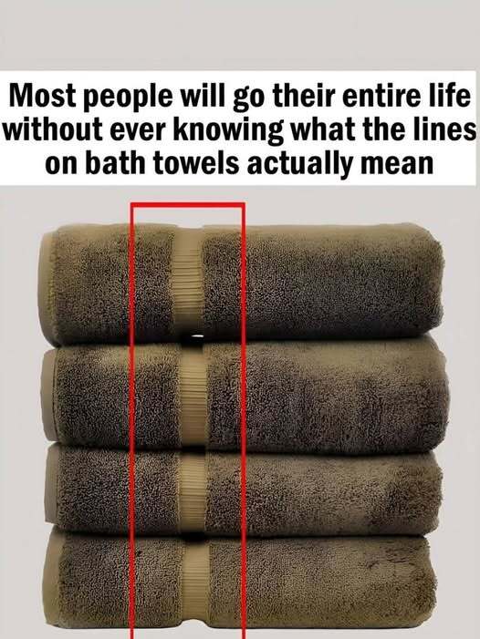 The real purpose of those mysterious lines on towels