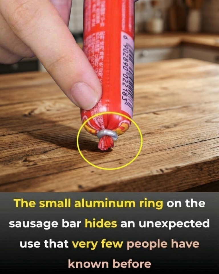 What the Small Aluminum Ring on Sausage Sticks Is Used For