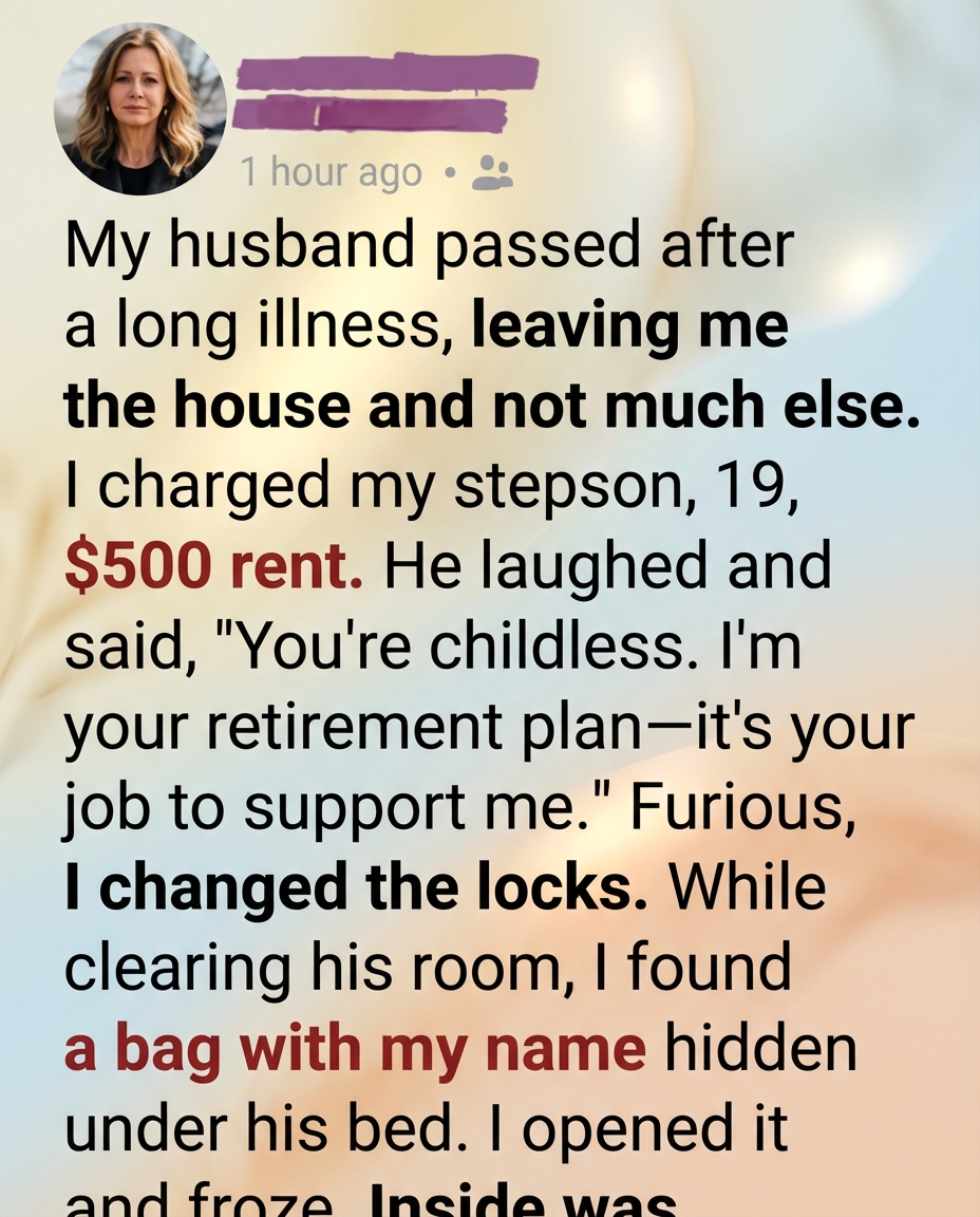 I Charged My Stepson Rent After My Loss, Then Learned the Truth