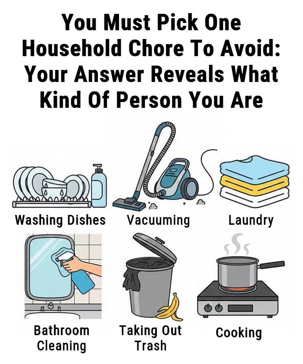 You Must Pick One Household Chore To Avoid: Your Answer Reveals What Kind Of Person You Are