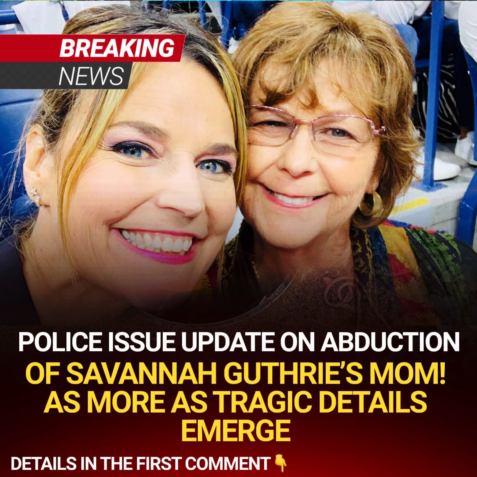 Savannah Guthrie’s sister has revealed new information about what happened before their mother was possibly kidnapped, offering a rare and personal glimpse into the events leading up to the incident. Her account provides important context for investigators and helps the public understand the situation from the family’s perspective. These details may be crucial in piecing together the timeline and uncovering key evidence in the ongoing investigation.