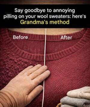 The infallible method to make those unsightly little dots on wool sweaters disappear