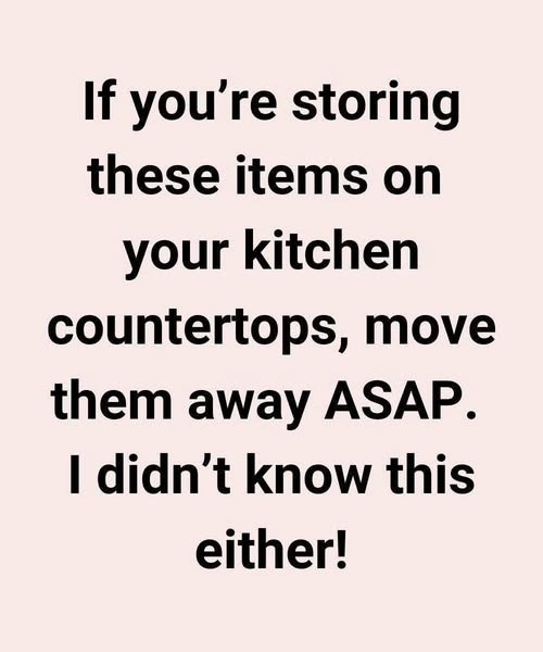 “The 10 Things You Should Never Store on Your Kitchen Countertops — And Why So Many People Still Make These Common Mistakes That Invite Germs, Clutter, and Hidden Safety Hazards Into Their Homes Without Realizing It, According to Cleaning Experts and Professional Organizers Who Swear by These Simple Space-Saving Fixes.”