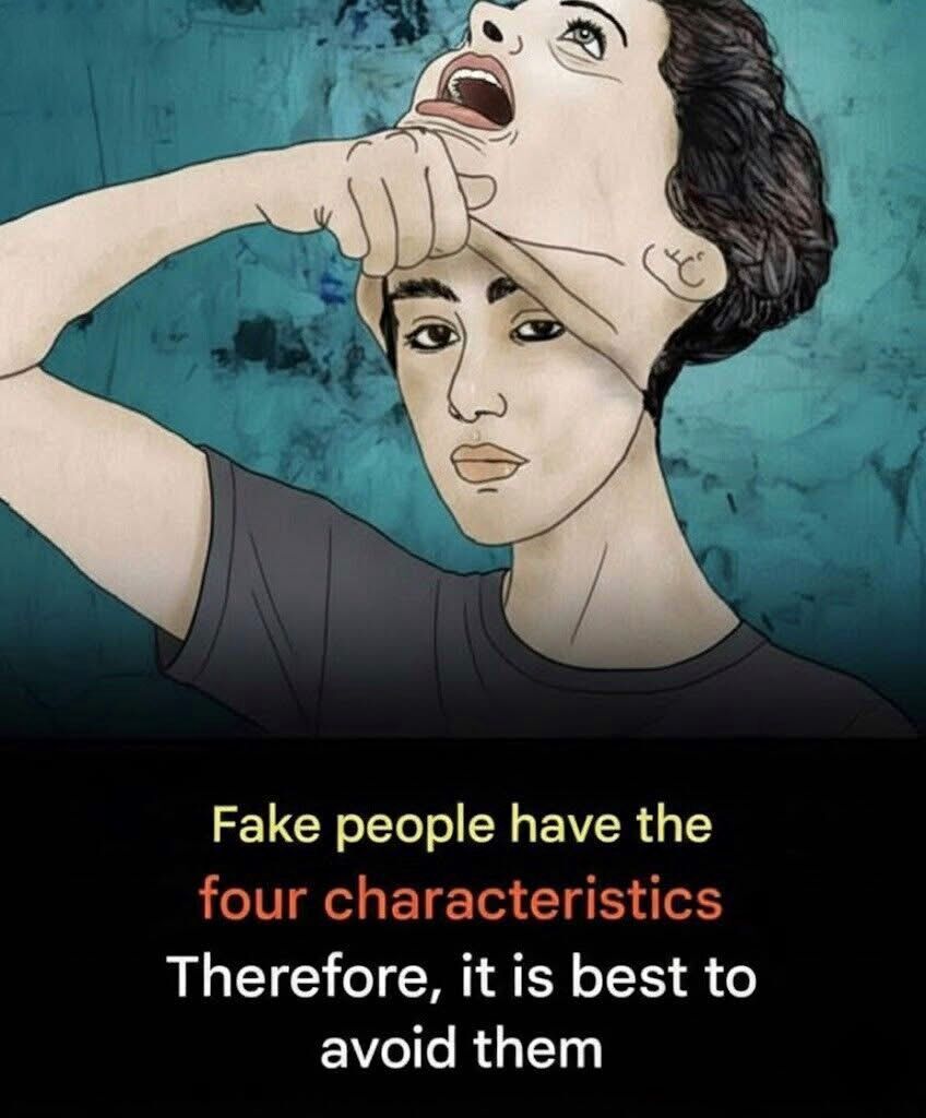 Fake people often display four noticeable characteristics that reveal inconsistency between their words and actions