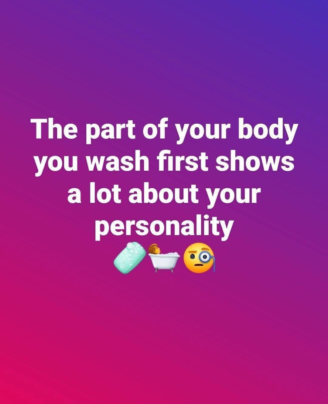 What Your Shower Habits Say About You