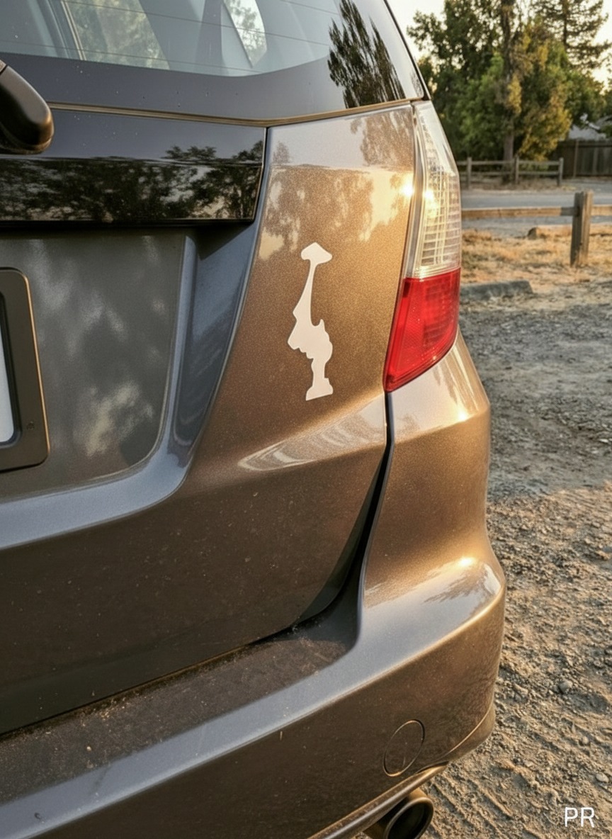 Why an Upside-Down Sticker Has Become Popular Among Some Drivers